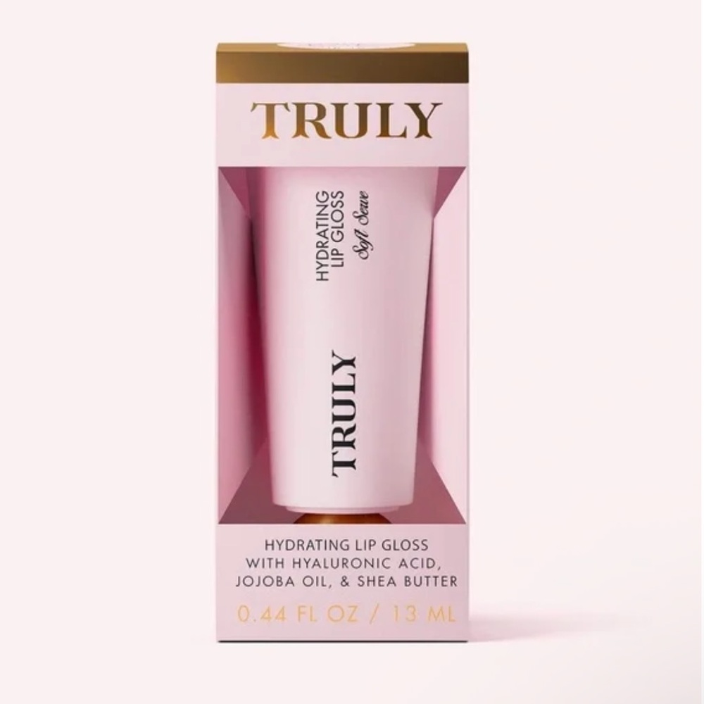TRULY Soft Serve Peptide Lip Gloss— Soft Serve Shade Nude Pink Tube - Picture 3 of 7